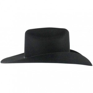 Cowboy Hats Men's Denver 2X Felt Cowboy Hat Black - Bb-01 - Black - CQ17YXYE3L9 $52.17