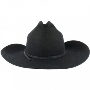 Cowboy Hats Men's Denver 2X Felt Cowboy Hat Black - Bb-01 - Black - CQ17YXYE3L9 $52.17