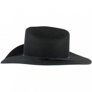 Cowboy Hats Men's Denver 2X Felt Cowboy Hat Black - Bb-01 - Black - CQ17YXYE3L9 $52.17