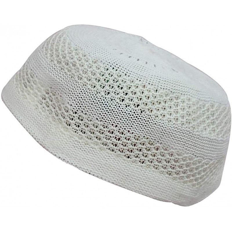 Skullies & Beanies Islamic Men Muslim Warm Hat Comfortable Kufi Headwear - E - C018OW9G0NG $9.96