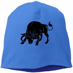 Skullies & Beanies Man Skull Cap Beanie Taurus Zodiac Sign Headwear Knit Hat Warm Hip-hop Hat - Blue - C818IKREY8T $11.64