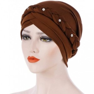 Skullies & Beanies Chemo Hats for Women-Chemo Cap Womens Soft Cotton Knit Beanie Sleep Turban Hat Headwear for Cancer - Brown...