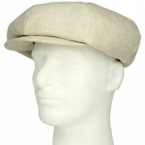 Newsboy Caps Irish Linen 8 Panel Applejack Newsboy Cap Made in USA - Aqua - CQ196WHN938 $20.39