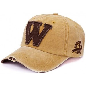 Skullies & Beanies Snapback Hats Unisex Summer Letter W Hockey Baseball Caps Hip Hop Hats YE - Yellow - CS18AU6YRDL $21.67