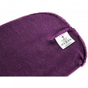 Skullies & Beanies Solid Winter Long Beanie - 12 Piece Wholesale - Purple - C918YW3WN6H $22.18