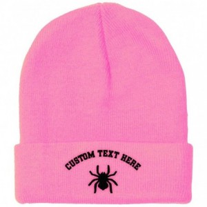 Skullies & Beanies Custom Beanie for Men & Women Spider Tarantula Embroidery Acrylic Skull Cap Hat - Soft Pink - CT18ZS4CZ98 ...
