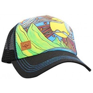 Baseball Caps Trucker Hats for Women - Snapback Woman Caps in Lively Colors - Makana - Black - CE18Y93LO7S $51.11
