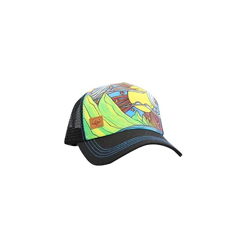 Baseball Caps Trucker Hats for Women - Snapback Woman Caps in Lively Colors - Makana - Black - CE18Y93LO7S $29.38