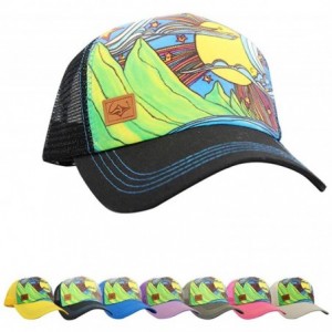 Baseball Caps Trucker Hats for Women - Snapback Woman Caps in Lively Colors - Makana - Black - CE18Y93LO7S $29.38