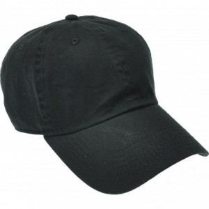 Baseball Caps Solid Cotton Cap Washed Hat Polo Camo Baseball Ball Cap [02 Black](One Size) - CD183GHMLMD $19.12