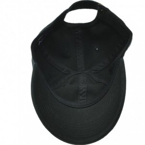 Baseball Caps Solid Cotton Cap Washed Hat Polo Camo Baseball Ball Cap [02 Black](One Size) - CD183GHMLMD $9.94