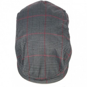 Newsboy Caps Plaid Pattern Ivy Driver Hunting Flat Newsboy Hat (Dark Grey) - CY11TVN1UEJ $9.25