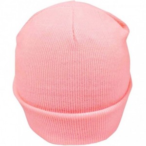 Skullies & Beanies Tight Knit Beanie Skull Cap - Pink - CZ110FSF3C9 $9.49