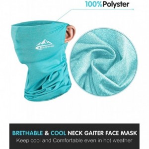 Balaclavas Cooling Ear Loops Neck Gaiter Bandana Mask Face Scarf Balaclava for Men & Women - 11-light Blue - C2197NYZGGI $13.47