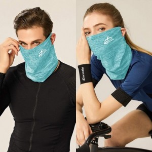 Balaclavas Cooling Ear Loops Neck Gaiter Bandana Mask Face Scarf Balaclava for Men & Women - 11-light Blue - C2197NYZGGI $13.47