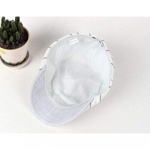 Newsboy Caps Colored Plaid Longshoreman`s Flat Cap Irish Ivy Newsboy Hat - X1406 White - CB18QICRN40 $7.91