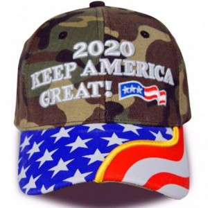 Baseball Caps Make America Great Again Donald Trump USA Cap Adjustable Baseball Hat - Dark Camo - C9198N04CKO $13.58