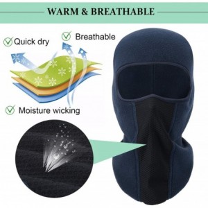 Balaclavas Balaclava Windproof Ski Face Mask for Cold Weather - Blue - CY18W34R444 $6.87