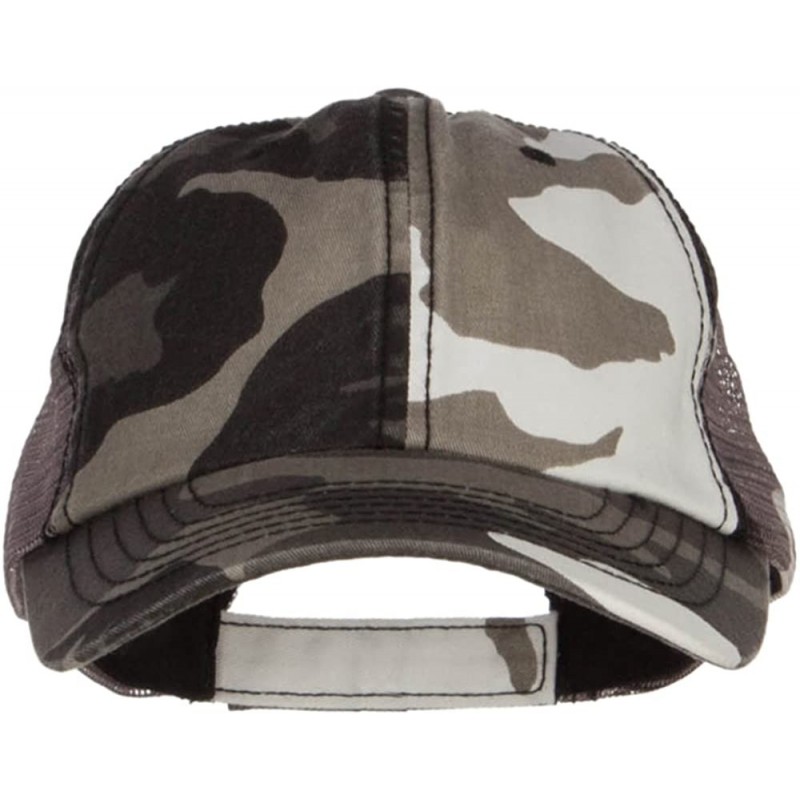 Baseball Caps Enzyme Washed Camouflage Trucker Cap - City - CJ12O325LAA $10.95