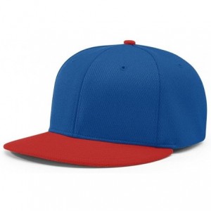 Baseball Caps PTS40 DRYVE R-Flex FIT PTS 40 Baseball HAT Ball Cap - Royal/Red - C7186XT7IYL $19.14