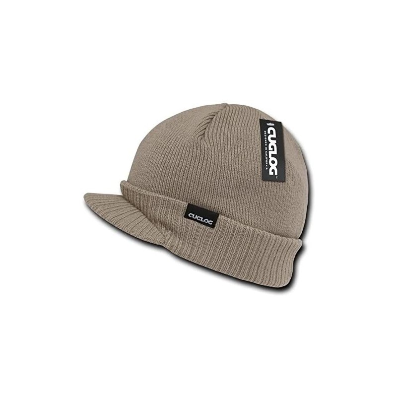 Skullies & Beanies Ararat Heavy Weight Jeep Cap - Sand - CE11BG1BGQ1 $11.31