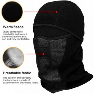 Balaclavas Weanas Balaclava Windproof Motorcycling Snowboarding - Black-m Breathable - C11928WZH6X $13.64