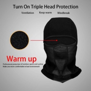 Balaclavas Weanas Balaclava Windproof Motorcycling Snowboarding - Black-m Breathable - C11928WZH6X $13.64