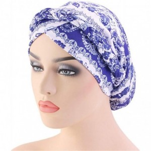 Skullies & Beanies Womens African Style Braided Dreadlock Hat Bandanas Headwear Cap Turban Chemo Cap - Purple - CC18UZ8I8RT $...