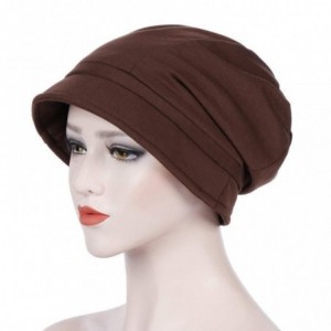 Headbands Chemo Headwear Turbans For Women Long Hair Head Scarf Pre Tied Headwraps Cancer Hats(Coffee) - Coffee - CK18S84QKGG...