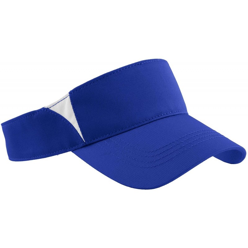 Visors Dry Zone Colorblock Visor. - True Royal/White - C9118Q3Z3RP $11.36