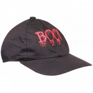 Baseball Caps Embroidered Baseball Cap - Dad Hat - Halloween Embroidery - Halloween Boo Black - CF18W2H6XSY $9.25