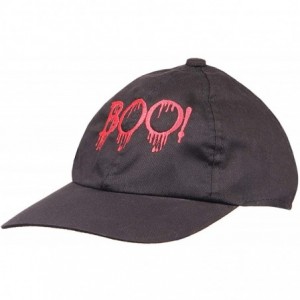 Baseball Caps Embroidered Baseball Cap - Dad Hat - Halloween Embroidery - Halloween Boo Black - CF18W2H6XSY $9.25