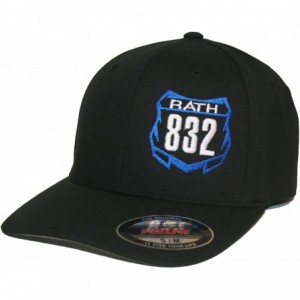 Baseball Caps Custom Personalized Motocross Number Plate Flexfit Hat - Blue - CG1855A55CA $27.98