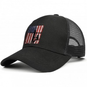 Baseball Caps Men/Women Duck Tongue Hats Lineman American Flag Electric Cable Lineman Adjustable Mesh Sandwich Cap - C918UCXO...