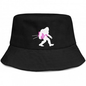 Sun Hats Unisex Bigfoot Flamingo Protection Packable - Bigfoot and Lawn-2 - CR18WTAZRCD $14.61