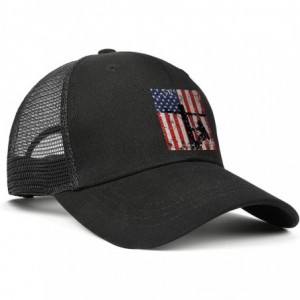 Baseball Caps Men/Women Duck Tongue Hats Lineman American Flag Electric Cable Lineman Adjustable Mesh Sandwich Cap - C918UCXO...