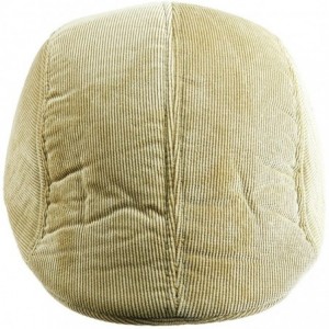 Newsboy Caps Newsboy Hats for Men-Plain Stripe Beret Cabbie Driving Gatsby Flat Cap - Style 1 Khaki(corduroy) - CW12N2KNL8O $...