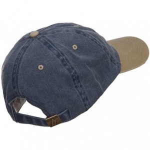 Baseball Caps Republican Elephant USA Embroidered Two Tone Cap - Navy Khaki - CS124YMHYLJ $19.75