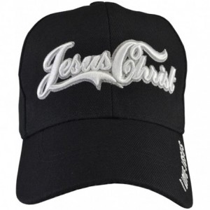 Baseball Caps Jesus Christ Black Hat - CD11VP53WPL $39.38