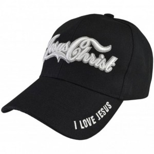 Baseball Caps Jesus Christ Black Hat - CD11VP53WPL $22.28