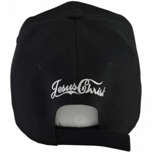 Baseball Caps Jesus Christ Black Hat - CD11VP53WPL $22.28