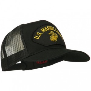 Baseball Caps US Marine Corps Mesh Patched Cap - Black - C211TX6XEAB $17.60