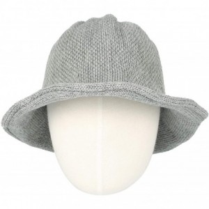 Bucket Hats Wool Winter Floppy Short Brim Womens Bowler Fodora Hat DWB1105 - Grey - CQ18KGX9TG9 $20.22