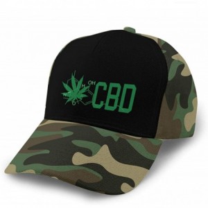 Baseball Caps CBD Cannabidiol Marijuana Leaf Unisex Adult Hats Classic Baseball Caps Peaked Cap - Moss Green - CK18YHDIXWM $3...