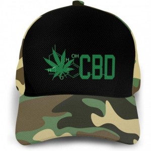Baseball Caps CBD Cannabidiol Marijuana Leaf Unisex Adult Hats Classic Baseball Caps Peaked Cap - Moss Green - CK18YHDIXWM $1...