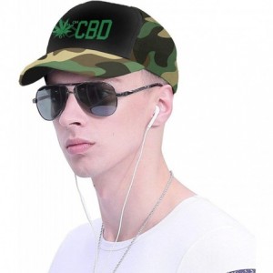 Baseball Caps CBD Cannabidiol Marijuana Leaf Unisex Adult Hats Classic Baseball Caps Peaked Cap - Moss Green - CK18YHDIXWM $1...