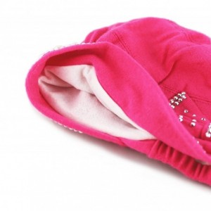 Skullies & Beanies Women's Handmade Warm Baggy Fleece Lined Slouch Beanie Hat - 1. Ribbon1 - Hot Pink - C3126IAHG3P $15.75