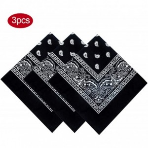 Balaclavas 100% Cotton Multifunctional Bandana Headband Sets Neck Gaiter Scarf Balaclava for Unisex - Black 3pcs - CP1993INW7...