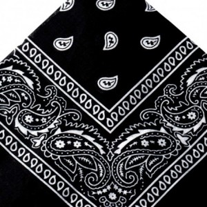 Balaclavas 100% Cotton Multifunctional Bandana Headband Sets Neck Gaiter Scarf Balaclava for Unisex - Black 3pcs - CP1993INW7...