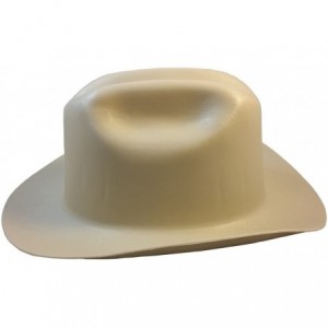 Cowboy Hats Western Cowboy Hard Hat with Ratchet Suspension - Tan - Tan - C412EUKKQFV $38.83